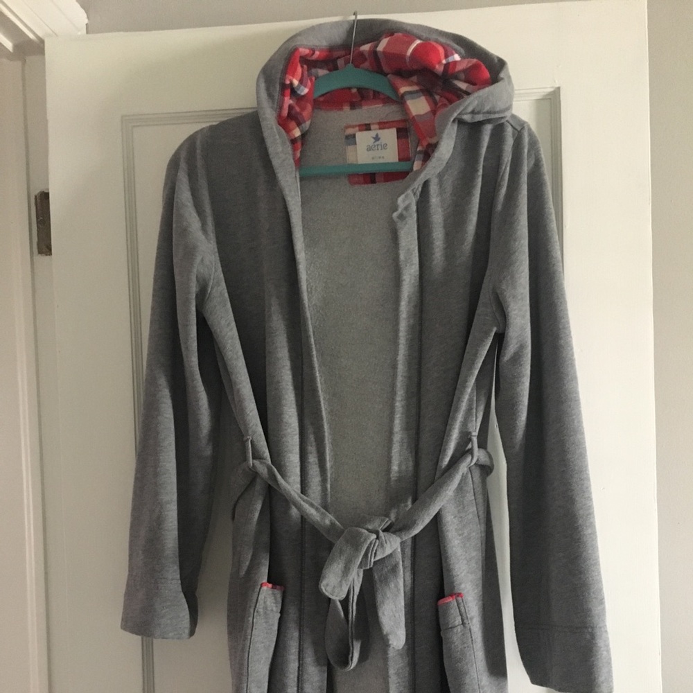 Aerie sweatshirt robe with hood